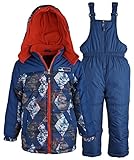 iXtremeベビー男の子ダウン代替バブルスノーウェアスキーよだれかけとジャケットセット US サイズ: S カラー: ブルー