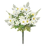 【春・造花】ミックスデイジーブッシュ(クリーム)