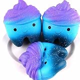 cloudro Squishies Slow Risingおもちゃ、Squishiesジャンボ動物香りつきKawaii Food Squishy男の子女の子パーティーギフト応力Relieverのおもち