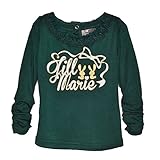ジルメアリー【JILL MARIE】 襟レースラウンドカラーやわらかＴシャツ (90ｃｍ, グリーン（62）)