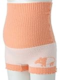 ローズマダム Rosemadame マタニティ バク柄 ロング ぽかぽか パンツ 下着 防寒 冷え対策 産前 M～L オレンジ