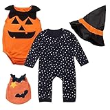 Burning Go 3点セット ハロウィン 衣装 子供 かぼちゃ ベビー パンプキンコスチューム 女の子 男の子 子供用 仮装 ダンス衣装 赤ちゃん 着ぐるみ 子供用 キッズ ハロウィーン パーティ