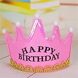 cyndie　バースデークラウン　フェルトクラウン　誕生日 パーティー 飾りつけ HAPPY BIRTHDAY　9カラー 2