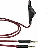 logitech Astro A10 A40 A30イヤホン 交換用 ヘッドフォンケーブルヘッドフォンケーブル延長コードライン (Red)