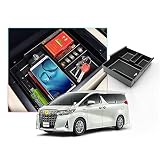 【CDEFG】トヨタ アルファード (TOYOTA alphard)30系 2015-2018現行 / トヨタ ヴェルファイア VELLFIRE 2015-2019 対応 パーツ センター コンソールボックス 小物入れ トレイ オリジナル ラバーマット付き (白)
