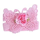 GUAngqi Baby Girl Three-Piece Set Butterfly Headband Headdress Foot Flower Photo Prop by Gu Angqi