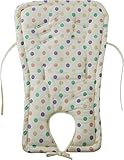 渡嘉毛織 ふんわりやわらかマルチクッション【ベビーカークッション】マルチドット柄 天竺素材
