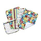 Trend Lab Dr. Seuss Alphabet Seuss Zipper Pouch and Burp Cloths Gift Set by Trend Lab [並行輸入品]