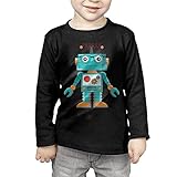 モダンなロボット 子供服 春秋 長袖 Tシャツ トレーナー 丸い襟 キッズ 男の子 女の子 ベビー おしゃれ カジュアル ファッション 可愛い