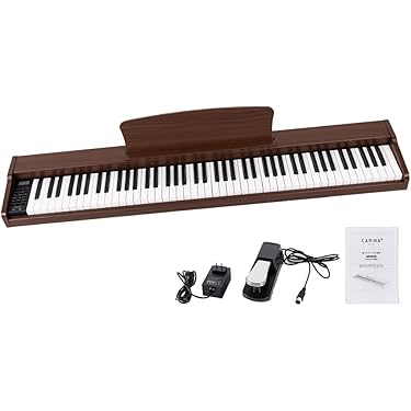 【新品♥️】セール❤電子ピアノ　オレンジ　ペダル付き　持ち運び　88鍵盤　練習用 41ncv1gXF3L.jpg