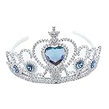 Vin beauty レディーガール ブライダルプリンセス素晴らしいパーティー クリスタルティアラ ウェディングクラウン ヘアアクセサリー バンドベール ヘッドバンド