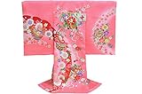 お宮参り 着物 女の子 初着 産着　om-l-238 【女の子用お守りフードセット，贈答用化粧箱，きもの保存用たとう紙 プレゼント！】