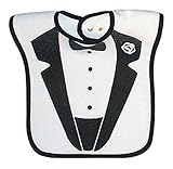 Raindrops Tuxedo Jacket Screen Printed Bib, Black by Raindrops [並行輸入品]