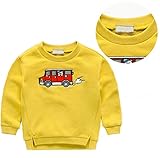 PANCY 子供服 春秋 長袖 Tシャツ トレーナー 丸い襟 キッズ 男の子 女の子 ベビー おしゃれ カジュアル ファッション 可愛い 動物 熊 車 3色