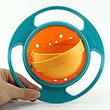 Dollandジャイロbowl- Spill Resistant Kids Gyroscopicボウル蓋Non Spillボウルおもちゃテーブルウェアfor Kids Toddlers As desc