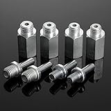 m10 m14 m16鋼ドリルアダプタスレッド用カーポリッシャーボンネットバッキングパッドバッカープレートコネクティングロッド8ミリメートルシャンクドリル-M16 to M14 1PC