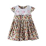 Toddler Girls 'チェリーレース花Playwearドレス カラー: グリーン