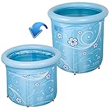 昇降可能インフレータブルバスタブシンプルフォールド厚い入浴プラスチック環境保護バスルームバスタブアダルトバスバレル洗面 ( カラー から゜ : 青 )