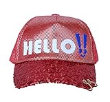 COMVIP ベビー 子供用 キラキラ 野球帽 女の子 男の子 キッズサンバイザー 通学 ベースボールキャップ カジュアル お出かけ（レッドD）