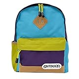 (アウトドアプロダクツ) OUTDOOR PRODUCTS キッズ リュック OUT0172 カラフル リュックサック レディース メンズ 通学 遠足 PURPLE/TURQUOISE