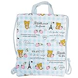 リラックマ ナップサック 体操服 かばん キルティング サブバッグ コリラックマ Rilakkuma fo-k-4519 サックス