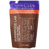 SUPERFOOD LAB スーパーフードラボ 美容オイルで洗う しっとり ビオチン オイル ボディウォッシュ 400ml リフィル 単品 ボディーウォッシュ ボディソープ 詰め替え用 アロマ あせも いい匂い いい香り オーガニック 香り ウィメンズ メンズ すべすべ スッキリ スキンケア