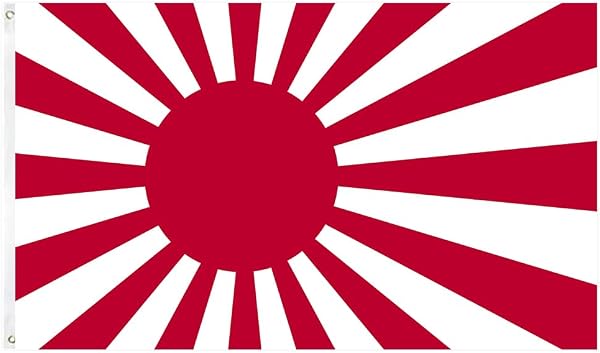 国旗 90×150cm ハトメ式 世界【強度試験実施済み】両面高発色 ポール 【国旗マスター監修】旭日旗 (旭日旗) - 1