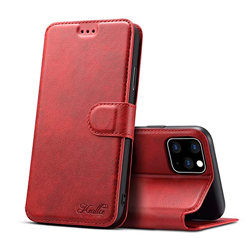 iPhone 11 Pro Max ケース iPhone 11 Pro MAX ケース 手帳型 iPhone 11 Pro Max ケース 手帳 カード収納 スタンド機能 アイフォン11 Pro MAXケース 手帳型 アイフォン 11 Pro Max ケース高級PUレザーケース マグネット アイフォン 11 Pro Max 財布型 スマホケース(iPhone 11 Pro Max★6.5 inch対応) K2 レッド