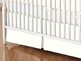 SheetWorld - MINI Crib Skirt (24 x 39) - Solid Ivory Woven - Made In USA by sheetworld