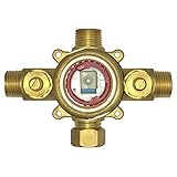 Pulse 3001-RIV-PB Tru-Temp Spa Shower Rough-In Valve, Brass [並行輸入品]