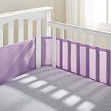 BreathableBaby Mesh Crib Liner, Lavender
