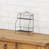 ミニラック アイアン 幅16cm×奥行8cm×高さ22cm AKB-415BR ブラウン 生活用品 インテリア [並行輸入品]