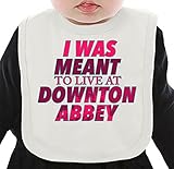I Was MEANT To Live At Downton Abbey ネクタイを有する有機ビブ Medium