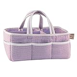 Trend Lab Lilac Gingham Seersucker Storage Caddy, Purple