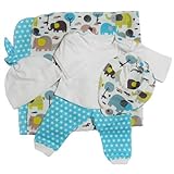 【未熟児】【低出生体重児】【早産児】【NICU】用 ベビー服セット ブランケット付き 5点セット (2500-3000g)