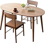 エムール ウォールナット 突き板 ダイニング3点セット 丸テーブル ダイニングチェア2脚