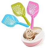 猫トイレスコップ ネコトイレ用スコップ 大粒用 クリーンスコップ ネコトイレ用 穴付き ペット トイレ用品 手が汚れない 清潔 便利 1個入り 31X15.5CM