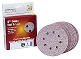Sungold Abrasives 024172 5-Inch by 8 Hole 400 Grit Premium Plus C Weight Paper Hook and Loop Discs, 
