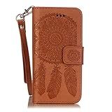 UNEXTATI iPhone 5 / iPhone 5s ケース PUレザー 手帳型ケース カバー カード収納 ストラップ 付き Apple iPhone5 / iPhone5s 用 Case Co