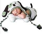 (Goldgarden) ベビー コスチューム 戌年 2点セット 撮影 年賀状 (ホワイト)