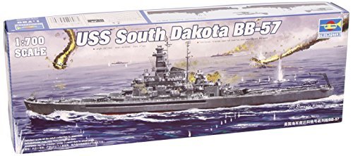 Trumpeter 1/700 USS South Dakota BB57 Battleship 1945 Model Kit [並行輸入品]