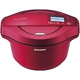 シャープ ヘルシオ ホットクック 電気 調理 無水 鍋 2.4L(2~6人用) スマホ連携 レッド KN-HW24C-R