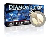 DIAMOND GRIP パウダーフリー ラテックス 左右兼用100枚 (Mサイズ) [並行輸入品]
