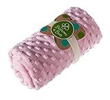 Pink Everyday Minky Dot Baby Blanket by Blossoms & Buds