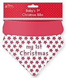 Pack of 2 Baby 's 1stクリスマスBibs