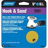 Norton研磨剤 – 聖Gobain 49166 4数消費者5 " 150グリットFineフックとループ研磨ディスクwith 5穴