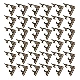 VILLCASE 40個入り アンティークスタイルメタルコーナープロテクター 1.18×1.18×0.16インチ フォトアルバム 木製ボックス用 角保護金具 装飾用スクラップブッキング対応