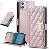 Kitzomi for Xiaomi Redmi 12 5G ケース 手帳型 レドミ12 5g スマホケース 手帳型 xiaomi 12 5g ケース redmi 12 5g xig03 ケース redme12 5g スマホケース レッドミー12 5g ケース redmi 12 5g 手帳型 上品 高級レザー 人気 ブランド スタンド機能 カード収納 マグネット開閉式 耐衝撃[ローズゴールド]