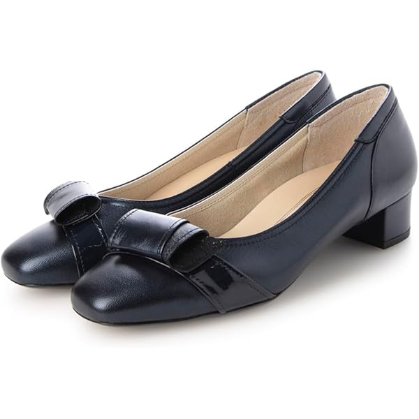 Amazon | [リズ ラフィーネ] モチーフ金具付バレエパンプス シルバー