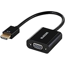 Amazon.co.jp: エレコム 変換アダプタ HDMI VGA 0.15m D-Sub FHD(1920